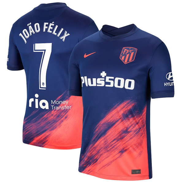 Camiseta Atlético De Madrid João Félix 7 2ª Kit 2021 2022